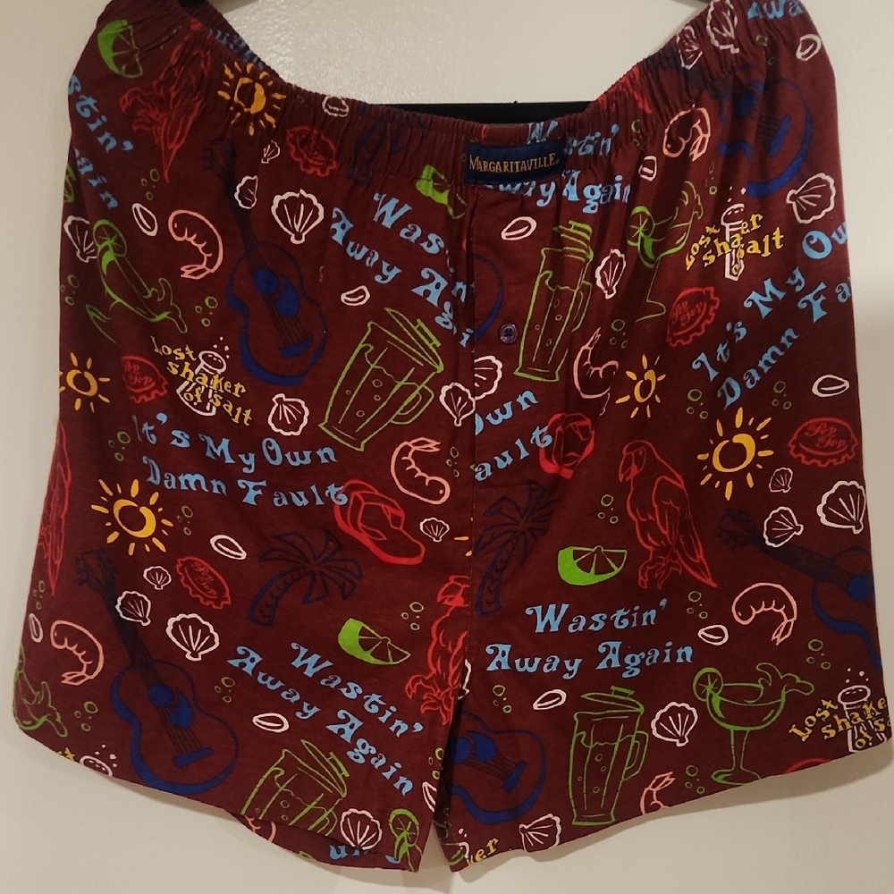 Margaritaville Red Print Boxers